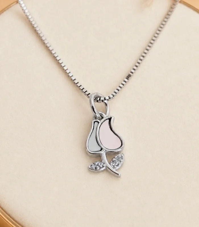 Twin Tulip Necklace