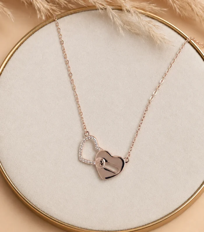 Heart Lock Chain Pendant