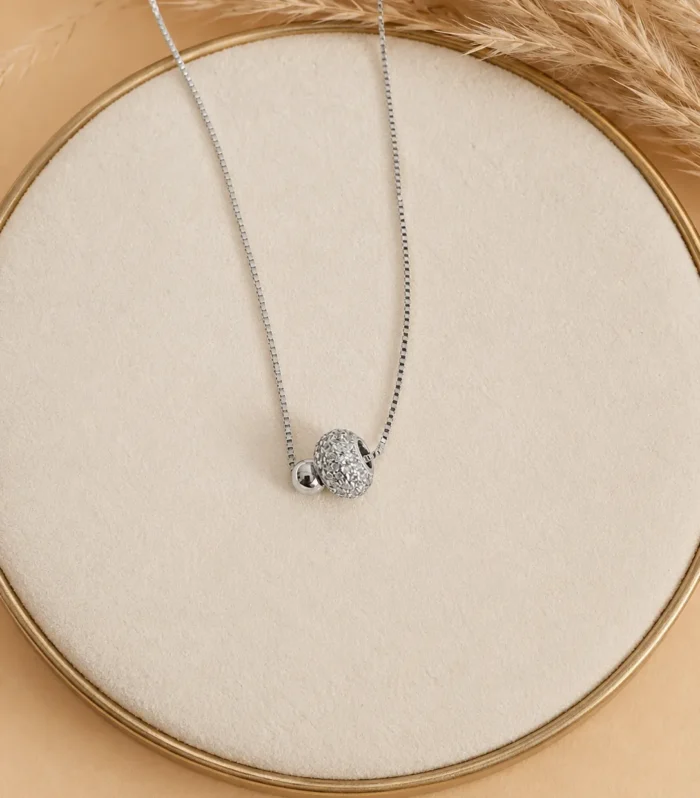 Pavé Bead Necklace