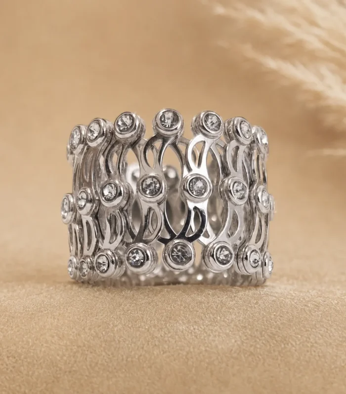 Celestial Circle Cuff Ring Cum Bracelet