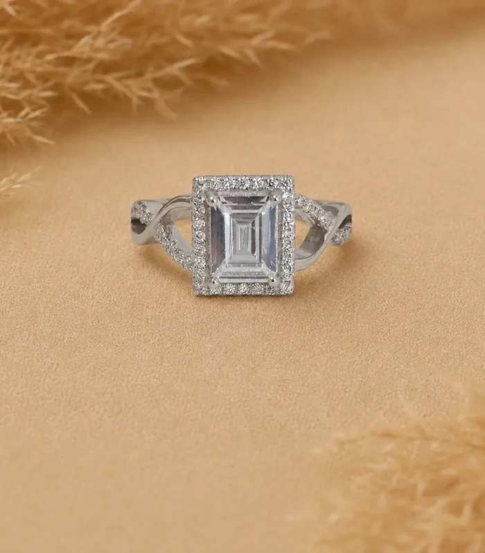 Regal Emerald-Cut Ring