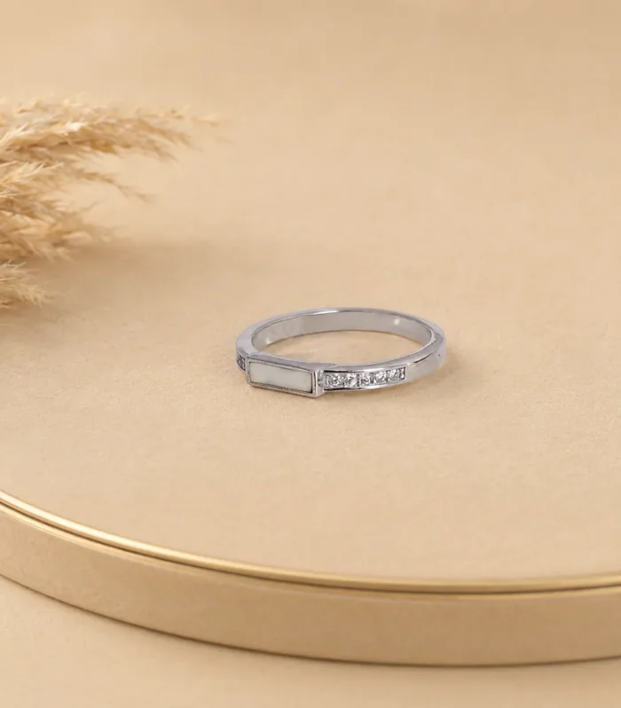 Silver Luxe Bar Ring