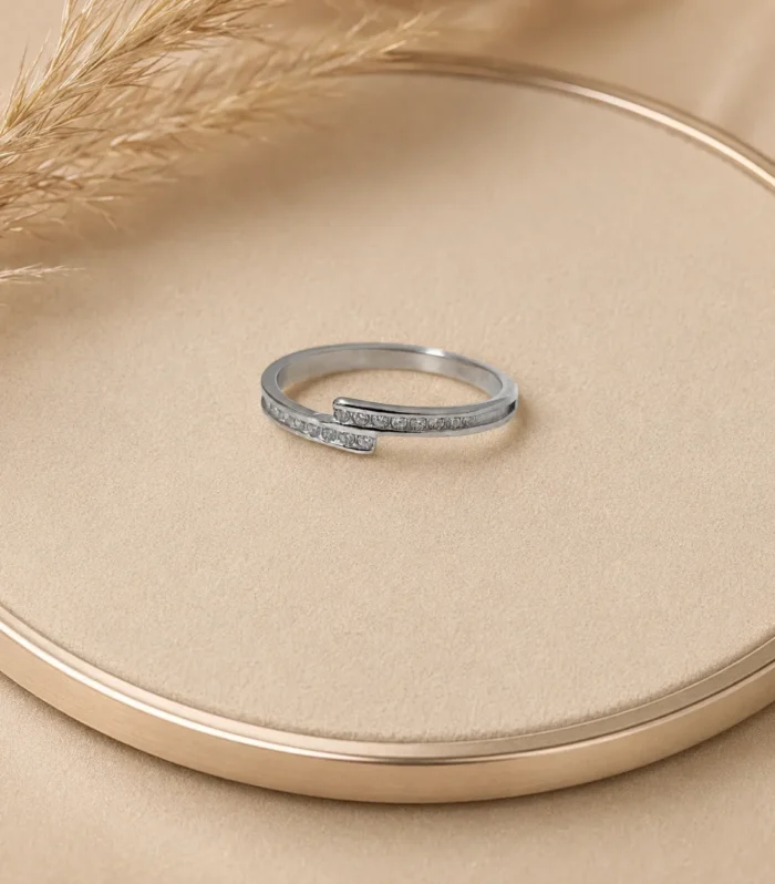 Silver Twin-Line Ring